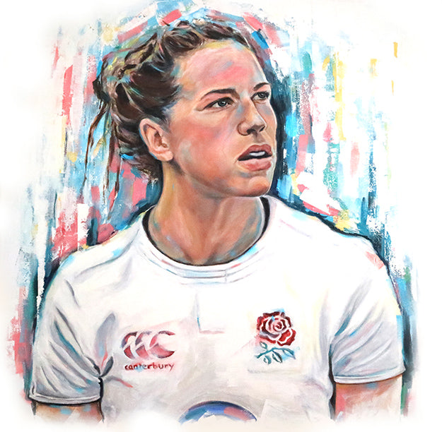 Emily Scarratt Rugby Print
