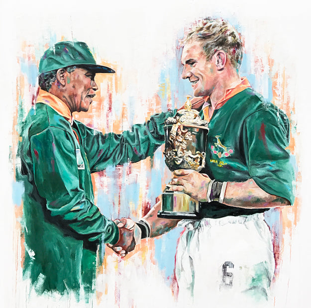 Nelson Mandela and Francois Pienaar