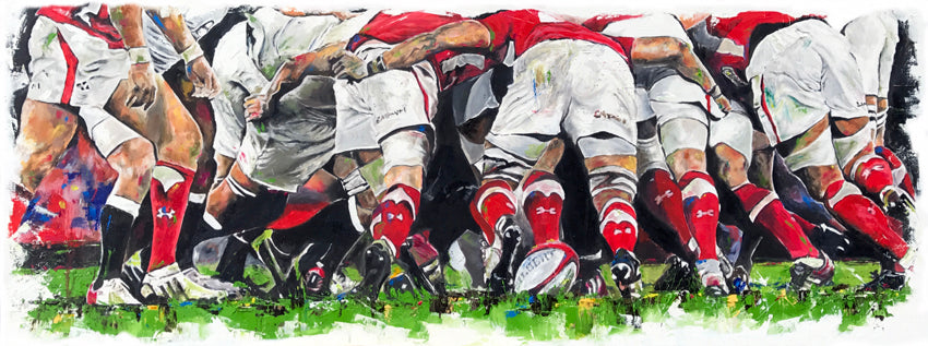 Wales Scrum Print
